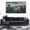 Haute qualité toile Art Joaquin Sorolla Y Bastida peinture le bain Childern belle plage œuvre famille chambre mur décor