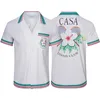 Chemise Casablanca hommes chemise chemises de créateurs de mode hip hop manches courtes hommes femmes t-shirts vêtements harajuku taille américaine M-3XL