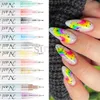 Gel per unghie 12 pezzi Nail Art Disegno Penna per graffiti 3D Linee astratte acriliche colorate Vernice impermeabile Polacco per gel UV Design Strumento per manicure NLCXM 230706