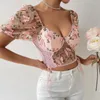 Women's Blouses Fashion Backless Women Blouse Corset Built In Bra Butterfly Embroidery Mesh Patchwork Lace-up Female Tops