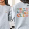 Vrouwen Hoodies Sweatshirts Sweatshirts Cute Silly Goose Club Sweatshirt Dubbelzijdig TShirt Kawaii Shirt Universiteit Kleding Jongens Gift 230706