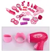 Beauty Fashion Kids Makeup Toys Princess Pretend Play Pink Make Up Set Parrucchiere Simulazione per ragazze Dressing Game 230705