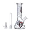 Commercio all'ingrosso Monkey Glass Dab Rig Pipa da fumo Bicchiere Pipa ad acqua in vetro Pipa in silicone Filtro per tabacco alle erbe secche Piccolo gorgogliatore