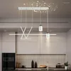 Chandeliers Nordic LED Chandelier For Dining Table Kitchen Bedroom Foyer Living El Restaurant Lamps Indoor Home Gypsophila Pendant Lights