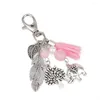 Keychains Key Chain For Women TOMYE K23014 Fashion Casual Personalized Tree Elephant Leaf Pink Tassels Keychain Accessories Gifts Jewelry