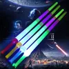 4 Section Extendable LED Colorful Flashing Glow Sword Kids Toy Flashing Light-Up Stick Concert Party Props Bar Luminous Toys LT0110
