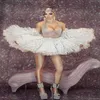 Sexy Backless Halter srebrne cyrkonie Mini sukienka kobiety Prom kryształy kostium taneczny klub nocny piosenkarz dj tancerz pokaż wydajność S261i