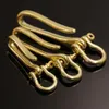 Keychains Copper Brass U Shaped Fob Belt Hook Clip Mens Metal Gold 3 Size Key Chain Ring Joint Connect Buckle Holder Accessory278I