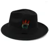 Berets Men Women Panama Hats Classical Retro Sunhats Feather Band Fedora Caps Trilby Jazz Travel Party Street Style Size US 7 1/4 UK L