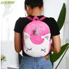 Mochilas para niños Mini mochila escolar rosa lindo unicornio niños niño pequeño mochila suave peluche Animal dibujos animados para niñas regalo adwfd 230705