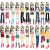 Poppenhuis Accessoires Barwa 12 Set Mode Kleding en Accessoires = 6 Rok Jurk Broek Jas 6 Schoenen voor Monster High Poppen 230705