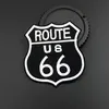 Mode Maat 7 9 7 3 cm Route 66 Patches Ijzeren Stickers Streep op kleding Badges Geborduurde Applique voor Kleding2875