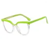 Солнцезащитные очки ретро круглые пластиковые титановые оптические очки против синего света