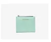 Berühmte Druckstickstärke Frauen D Kartenhalter Brieftasche Designer Leder Leinwand Luxus Retro Wallet Mini Bank Cardbag Zero Brieftaschen Geldbörsen