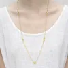 Chaînes En Acier Inoxydable Collier Longue Chaîne Ras Du Cou Pour Les Femmes Géométrique Amis Sans Collier Bijoux Cadeau