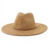 Cappello Fedora per donna 9,5 cm a tesa larga Panama Jazz Cap Vintage Uomo Panama Trilby Cappellino formale per feste