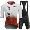 Conjuntos de camisas de ciclismo Cofidis Team Set France Tour Clothing Men Road Bike Shirt Terno Summer Bib Bib Shorts MTB Maillot 230706