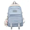 School Bags Trendy Girl Book Laptop Backpack Teenager Women Cute Bag Lady Nylon Kawaii College Female Travel