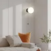 Candeeiro de parede moderno com interruptor pequena cabeceira arandela de casa de banho vidro branco lâmpada G9 corredor corredor loja iluminação drop