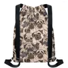 School Bags Cute Girls Backpack Pug Dog Design Fashion Women Rucksack Casual Foldable Schoolbag Sport Beach Shoulder For Female