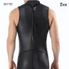 Swim Wear 2 мм мужской гидрокостюм Короткий черный рукавый костюм для рукавов.