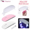 Nageltorkar 6W Vit Mini Nageltorkmaskin UV3 LEDs Lampa Bärbar USB-kabel Hembruk Nagel UV Gel Lack Tork Lampa Nail Art Tool 230706