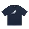 KANG Camisetas con estampado de canguro Casual suelta Cuello redondo Manga corta Ins Camiseta unisex