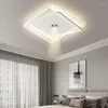 Tavan Işıkları Modern Oturma Odası LED Dimmutable Spotlight Metal Akrilik Yatak Odası Lamba Boyalı İskandinav Monte Lambalar