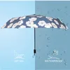 Paraguas Paraguas Automático Mujer Mujer Para Niñas Regalo Protección Solar Plegable Pequeña Lluvia Lindo A Prueba de Viento UV R230705