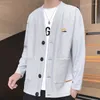 Vestes pour hommes 2023 printemps automne produits gaufre Ger bouton Cardigan tendance Version coréenne de marque de mode décontractée imprimé maison manteau