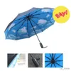 Parapluies Portable coupe-vent Anti-uv parapluie soleil pluie femmes grand parapluie d'affaires parapluies pliants stocker facilement Parasol pour livraison directe