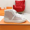 Top Daydream Casual Schoenen Sportschoenen Mode Designer Wit Rubber Glanzend Pvd Gesp Suède Hoge Top Veterschoenen Sneakers 35-44