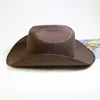 Novo chapéu de cowboy ocidental preto vintage para homens e mulheres aba larga cavalheiro chapéu de cowgirl jazz igreja sombrero bonés hombre