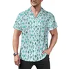 Heren Casual Shirts Goud Bladeren Bos Losse Shirt Man Vakantie Groen Elegant Hawaii Custom Korte Mouwen Cool Oversized Blouses