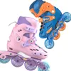 Patins de gelo atividades ao ar livre adultos crianças patins inline 70mm rodas ajustáveis crianças com pu 230706