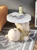 Unique and Stylish Vigorous Bear Statue Side Table - Perfect Addition to Your Living Room Decor - Nordic Animal Coffee Sofa Corner Bedside Cupboard (230705)