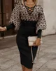 カジュアルドレスデザイナーの女性スリンブラウスクラシックレタープリント高品質の女性スリムオフショルダードレスワンピーススカート女性サイズS-2xl