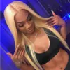 613 Blonde Spitze Front Perücke Echthaar Perücken Für Frauen Transparente Spitze Frontal Perücke Blonde Knochen Gerade Menschliches Haar Perücke 150%