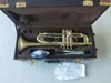 performance professionnelle New Trumpet 197GS-77 Instrument de musique Trompette plate Sib Classement Trompette plaquée or préférée