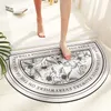 Tapis de sol absorbant, tapis de toilette antidérapant, tapis facile à nettoyer