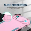 Rugged Defender Camera Sliding Phone Cases for iPhone 13 Pro Max Samsung Galaxy A13 A33 5G Full Protective Shockproof Cover with Belt Clip