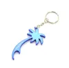 Aluminium legeringsopeners Multi Color Palm Tree Shape Keychains Beer Soda Can Bottle Opener Key Ring Huishoudelijke keukengereedschap SN4417