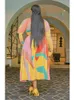 Sukienki do pracy AOMEI wzór geometryczny zestawy dwuczęściowe dla kobiet na szyję z długimi rękawami elastyczna plisowana spódnica trzy czwarte elegancka biurowa, damska moda