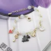 Charm Armbanden Mini Crystal Bead Armband Open Je Hart Sleutel Rode Bangle Voor Meisje Vrouwen Polsbandjes Ketting Mujer Verstelbaar