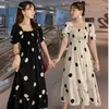 Robes décontractées Midi longueur en Chic femme Robe de soirée pour femmes 2023 Vintage vêtements bal vêtements printemps femmes mode Robe