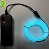 Nuevo Cable luminoso EL de 1m/3m/5m, luces interiores de ambiente para coche, fiesta de baile, hogar, neón, disfraces DIY, decoración, tira LED, luz ambiental