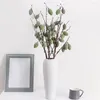 Flores decorativas 1 Ramo Planta Falsa Flexível Sem Murcha Flor de Seda Colorida Realista Artificial Frutas Decoração de Casa