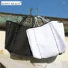 Sacs de soirée 2023 été femmes sac à bandoulière décontracté néoprène grande capacité fourre-tout marque Design plage sacs à main luxe Shopper sacs à main