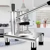 LINBOSS CE Uso domestico tipo verticale pressa a mano macchina per estrusione di strisce di patate dolci manuale 7mm 10mm 14mm macchina per il taglio di bastoncini di patate