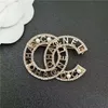 Célèbre Design De Luxe Designer Broche Femmes Lettre Charme Percé Broches Costume Broche Plaqué Or Bijoux De Mode Vêtements Décoration Haute Qualité Accessoires